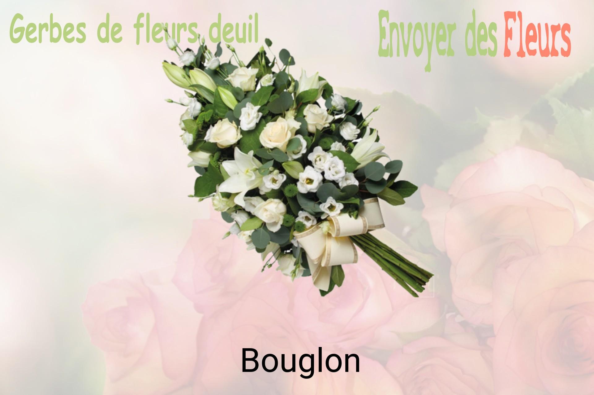 Gerbe de fleurs de deuil livrée à Bouglon